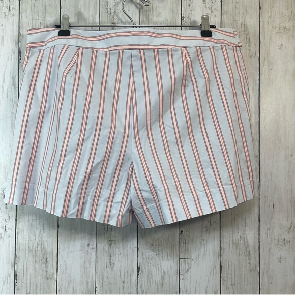 Loft Striped Ruffle Lightweight Shorts 12 - Picture 3 of 6